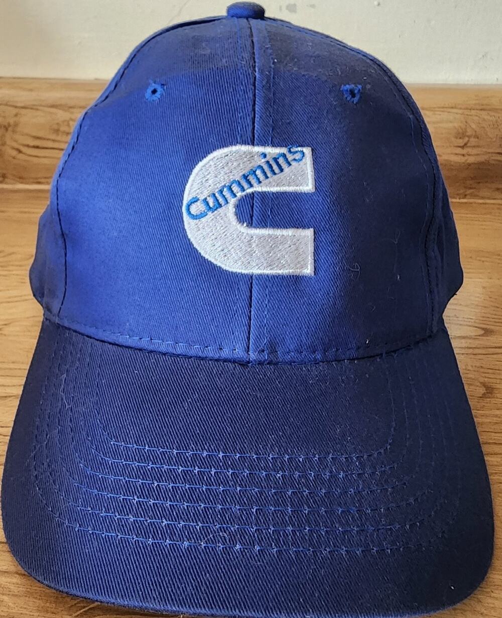 Sportsman Cummins Logo Hat Men's Adjustable Blue Cotton Baseball Cap